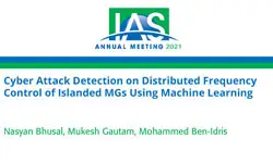 Cyber Attack Detection on Distributed Frequency Control of Islanded MGs Using Machine Learning