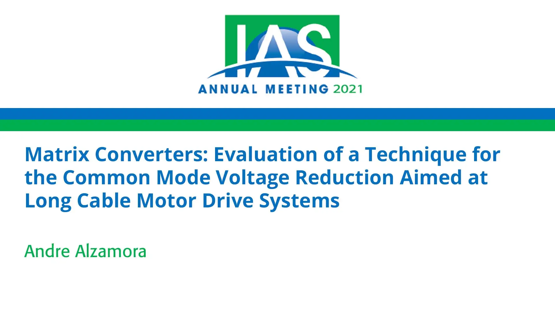 Matrix Converters: Evaluation of a Technique for the Common Mode Voltage Reduction Aimed at Long Cable Motor Drive Systems