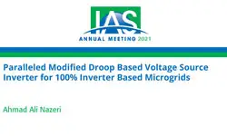 Paralleled Modified Droop Based Voltage Source Inverter for 100% Inverter Based Microgrids