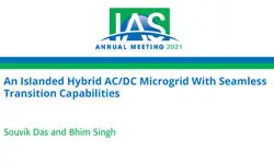 An Islanded Hybrid AC/DC Microgrid With Seamless Transition Capabilities