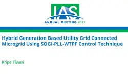 Hybrid Generation Based Utility Grid Connected Microgrid Using SOGI-PLL-WTPF Control Technique