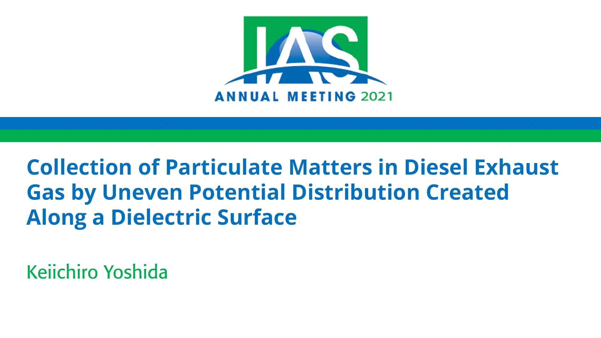 Collection of Particulate Matters in Diesel Exhaust Gas by Uneven Potential Distribution Created Along a Dielectric Surface