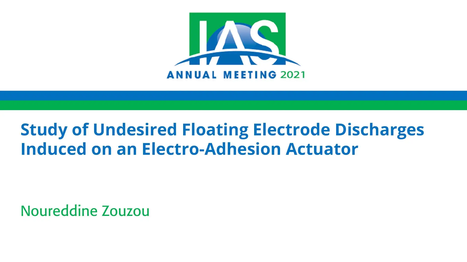 Study of Undesired Floating Electrode Discharges Induced on an Electro-Adhesion Actuator