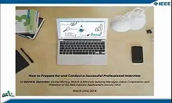 IAS Webinar Series - How to Prepare For and Conduct a Professional Interview