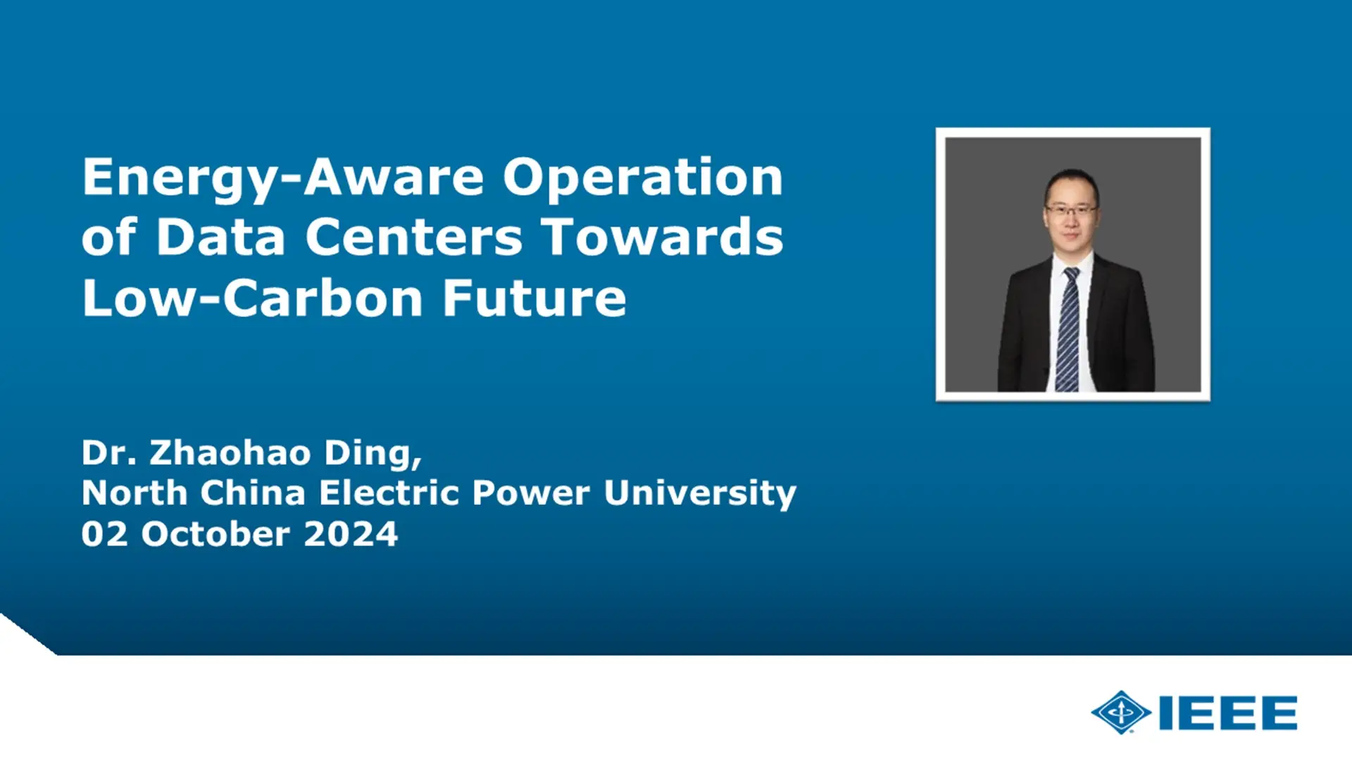 Energy-Aware Operation of Data Centers Towards Low-Carbon Future