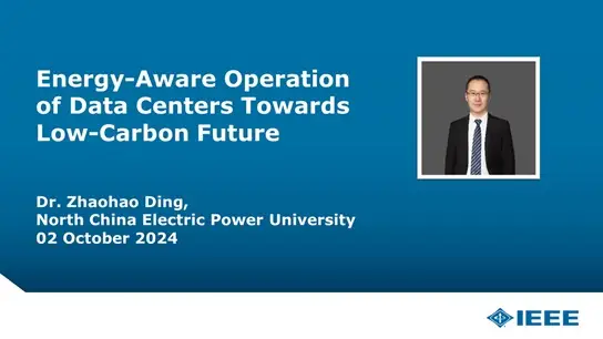 Energy-Aware Operation of Data Centers Towards Low-Carbon Future