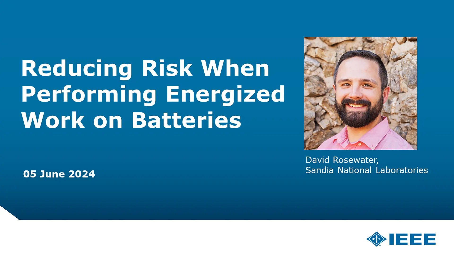 Reducing Risk When Performing Energized Work on Batteries