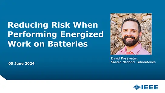 Reducing Risk When Performing Energized Work on Batteries