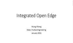 Keynote: Integrated Open Edge