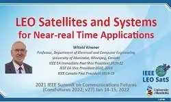 LEO Satellites and Systems for Near Real Time Applications Video