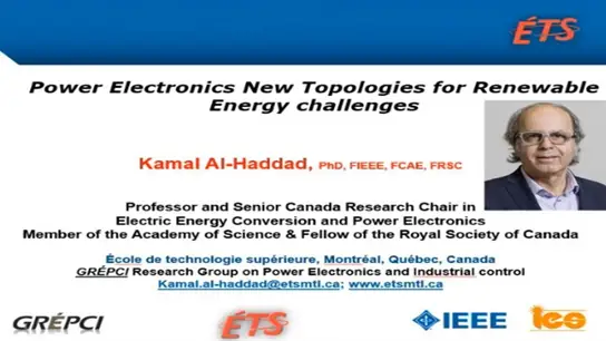 Power Electronics New Topologies for Renewable Energy Challenges