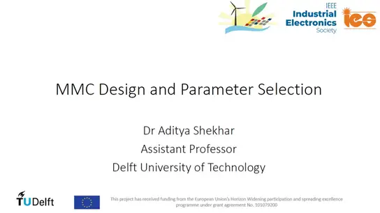C1: MMC Design and Parameter Selection Slides