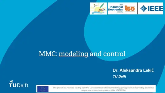 C2: MMC: Modeling and Control: Part 1 Slides