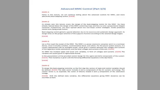 C2: MMC Advanced Control Approaches: Part 3 Transcript