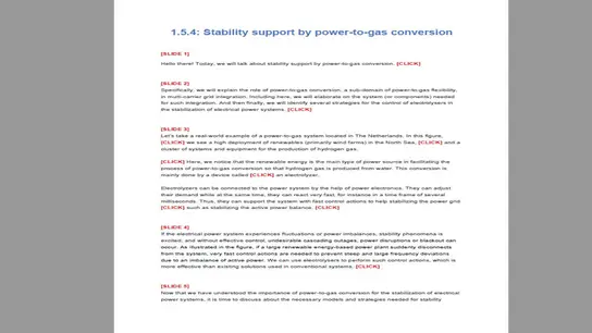 C2: Stability Support by Power to Gas Conversion: Part 1 Transcript