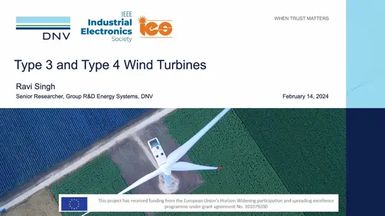 C2: Type 3 and Type 4 Wind Turbines Video