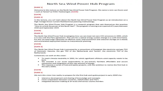 C3: North Sea Wind Power Hub Program Transcript