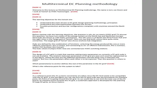 C3: Multiterminal DC Planning Methodology:Part 2 Transcript