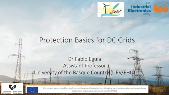 C3: Protection Basics for DC Grids: Part 1 Slides