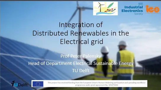 C4: Integration of Distributed Renewables in the Electrical Grid Slides