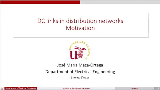 C4: DC Links in Distribution Networks: Part 1 Slides