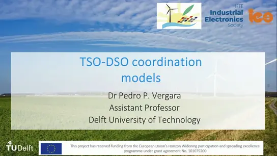 C4:TSO-DSO Coordination Models Part 1 Video