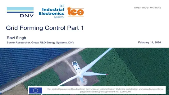 C2: Grid Forming Control: Part 1 Video