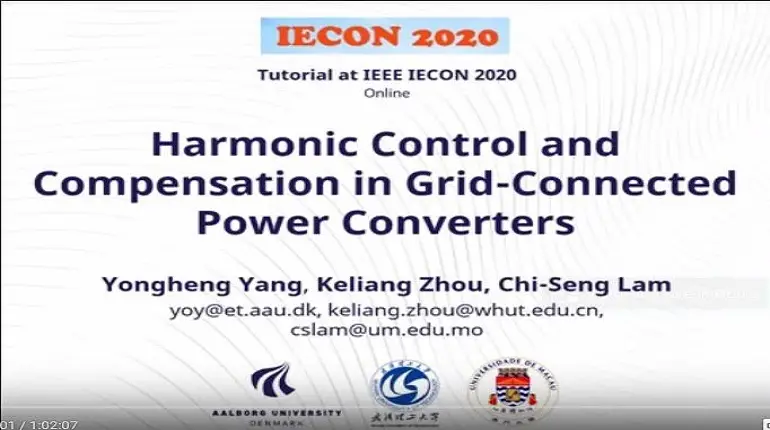 Harmonic Control and Compensation in Grid Connected Power Converters Part 2