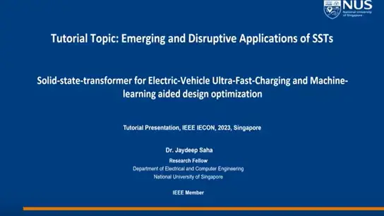Emerging and Disruptive Applications of Solid State Transformers Part 2