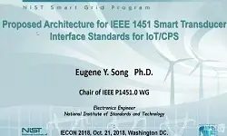 Industrial Standards and IoT Use Cases - Talk One: IECON 2018  Proposed Architecture of IEEE 1451 Smart Sensor Interface Standards for IoT/CPS