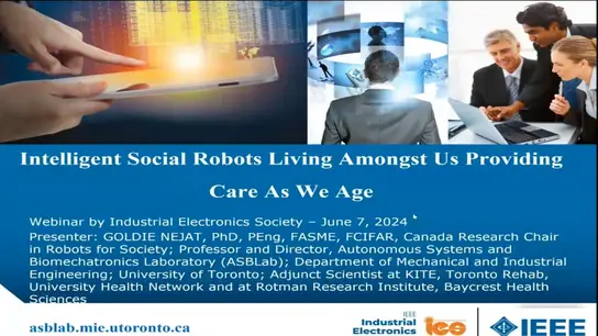 Intelligent Social Robots Living Among Us and Providing Care As We Age