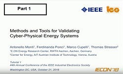Methods and Tools for Validating Cyber-Physical Energy Systems Part 1