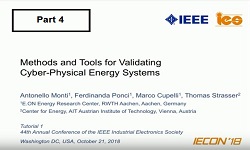 Methods and Tools for Validating Cyber-Physical Energy Systems Part 4