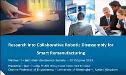 Research Into Collaborative Robotic Disassembly for Smart Remanufacturing