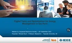 Digital Twins and Optimization for Energy Management in Sea Ports