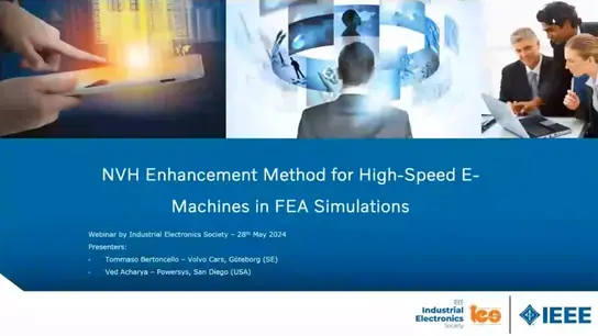Automotive Electrical Machine Design: NVH Enhancement Method for High-Speed E-Machines in FEA Simulations