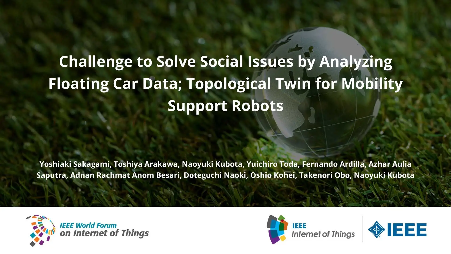 Challenge to Solve Social Issues by Analyzing Floating Car Data; Topological Twin for Mobility Support Robots