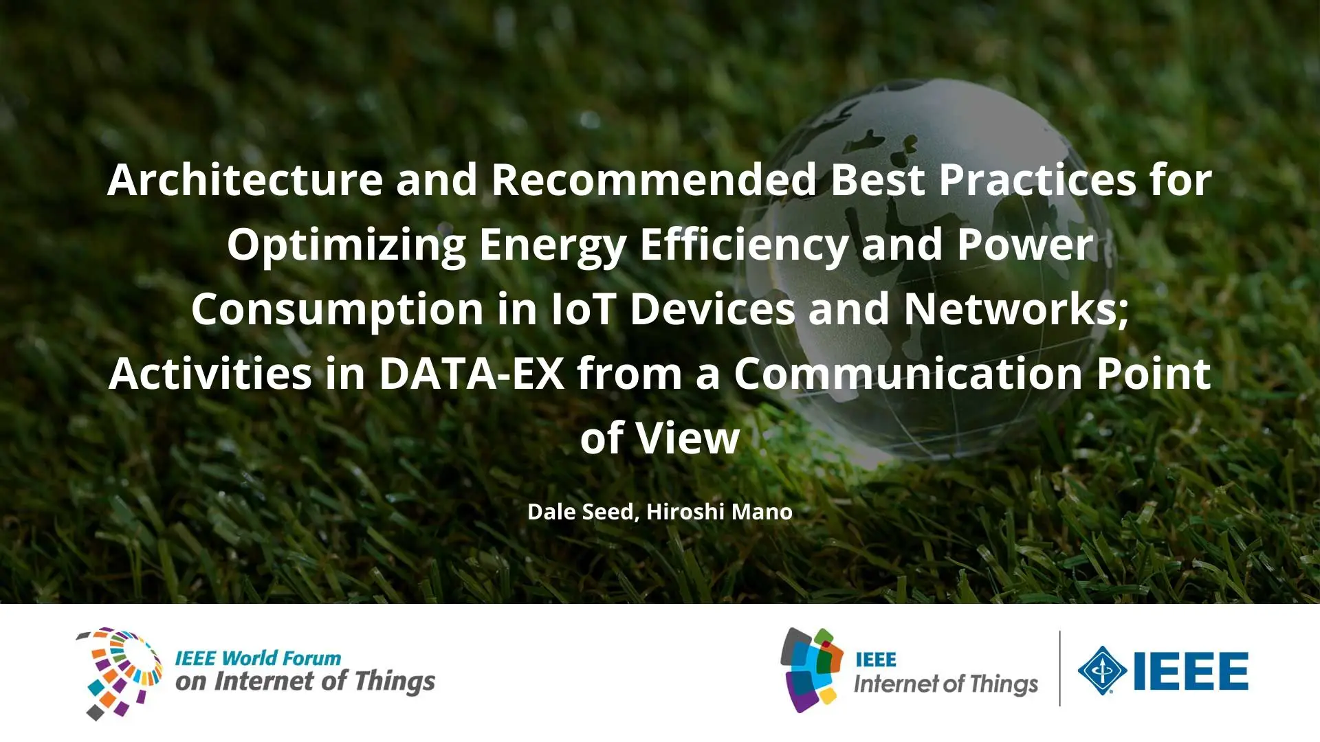 Architecture and Recommended Best Practices for Optimizing Energy Efficiency and Power Consumption in IoT Devices and Networks; Activities in DATA-EX from a Communication Point of View