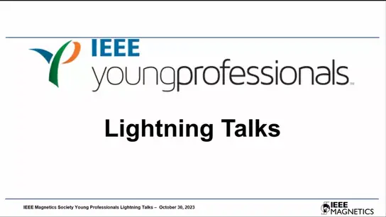 Young Professionals Lightning Talks
