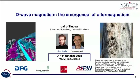 AA: Frontier Topics in Antiferromagnetism:
Altermagnetism and Topology