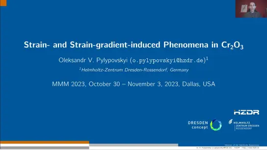 FA:04 Strain- and Strain-gradient-induced Phenomena in Cr2O3