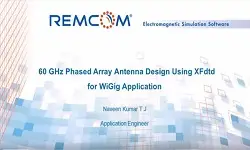 60 GHz Phased Array Antenna Design Using XFdtd for WiGig Application