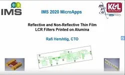 Reflective and Non-Reflective Thin Film LCR Filters Printed on Alumina