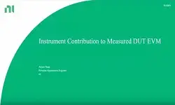 Instrument Contribution to Measured DUT EVM