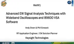 Advanced EW Signal Analysis Technique with Wideband Oscilloscopes and 89600 VSA Software Video