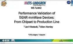 Performance Validation of 5GNR mmWave Devices: From Chipset to Proudction Line Slides