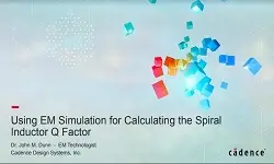 Using EM Simulation for Calculating the Spiral Inductor Q Factor Video
