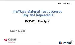 mmWave Material Test Becomes Easy and Repeatable Video