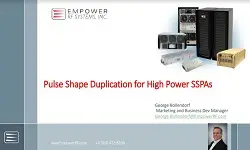 Pulse Shape Duplication for High Power SSPAs Video