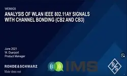 Analysis of WLAN IEEE 802.11AY Signals With channel Bonding (CB2 and CB3) Video